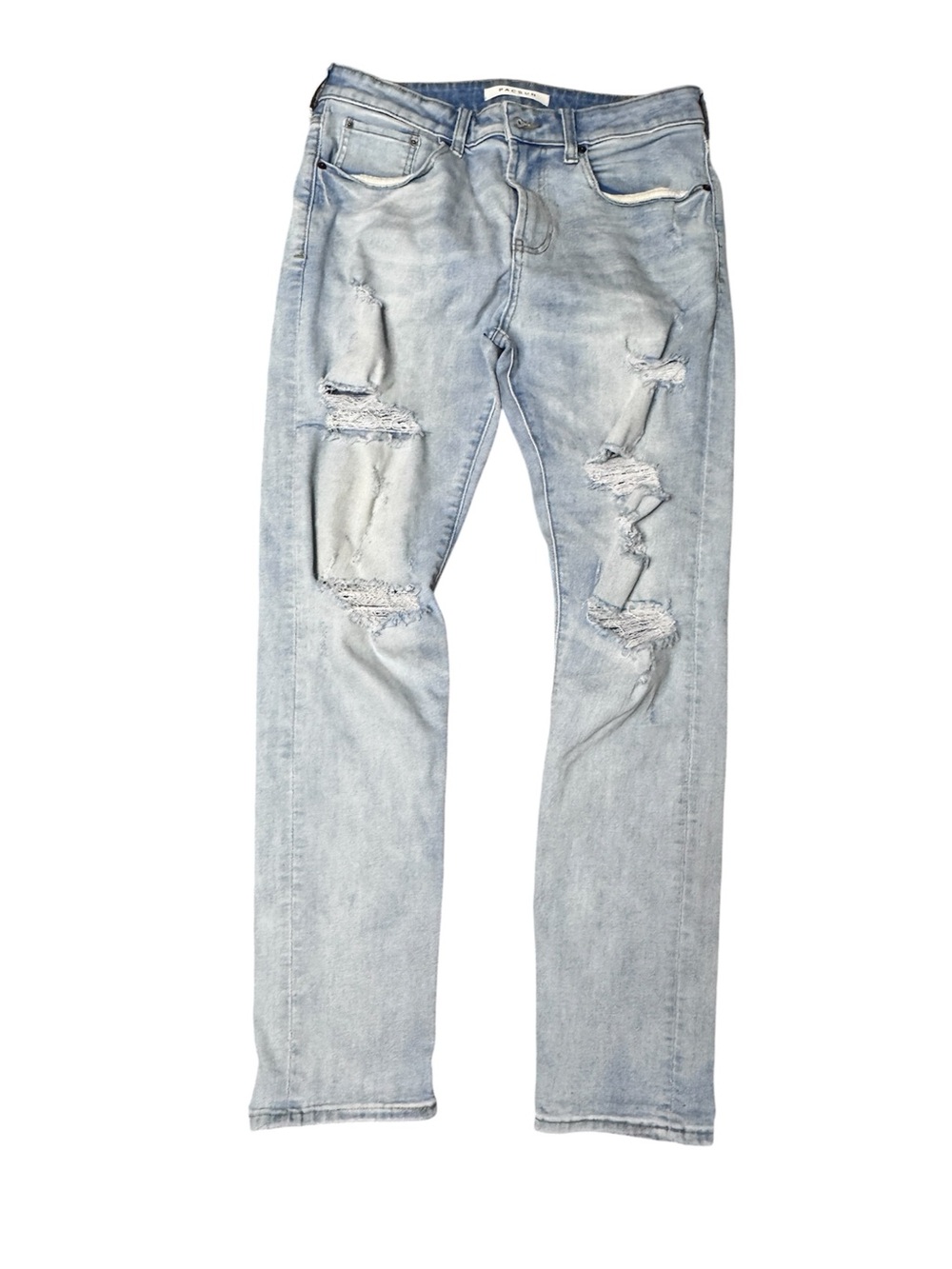 PacSun Light Wash Distressed Slim Jeans